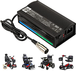 ENCAREFOR 24 Volt 4.0 Amp XLR HP8204B Lead-Acid Battery Charger